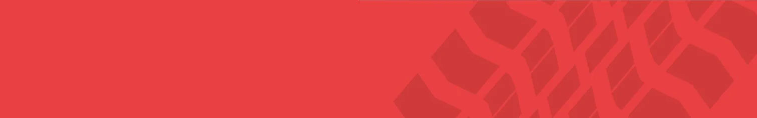 Red Banner with tyre track