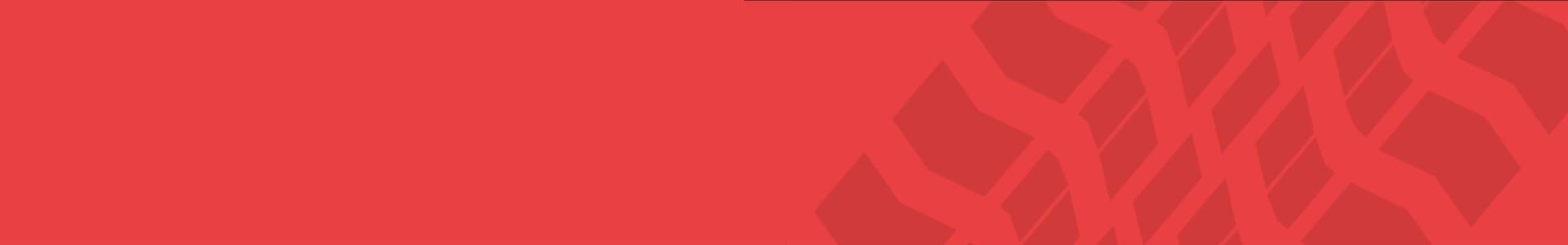Red banner with tyre mark