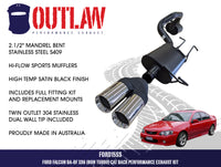 Ford Falcon BA BF 6 Cylinder XR6 Sedan (N.A) S409 | Catback Exhaust